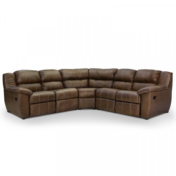 Sala Modular Reclinable Livier Piel Genuina con 3 reclinables y USB - Imagen 4