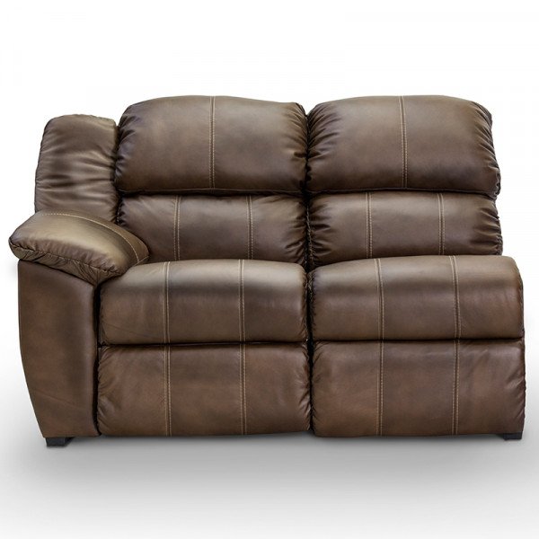 Sala Modular Reclinable Livier Piel Genuina con 3 reclinables y USB - Imagen 3